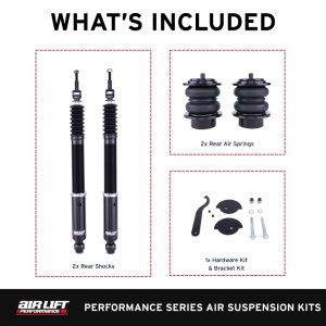 Audi S4 Coilover Suspension Kit - Rear - Air Lift - Air Lift Performance 76505 - `09-`16